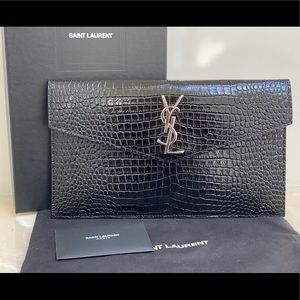 ❌SOLD! ❌ ⭐️ Saint Laurent Uptown Croc Pouch! ⭐️
